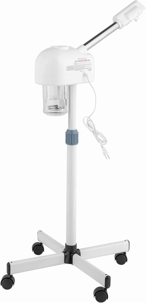 Professional Facial Steamer On Wheels,2 in 1 Facial Steamer with 3X Magnifying Lamp, for Salon Spa Home Beauty Equipment