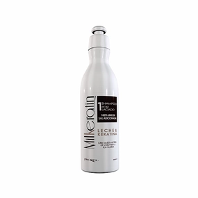 Prokpil Milkeratin Step 1 Shampoo Salt Free | Post Straightened Care Parabens Free No Frizz | Champu Pos Laciado Libre de parabenos Sin Sal (Regular Size 10.1oz-300mL)