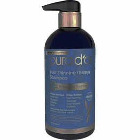 PURA D'OR Hair Loss Prevention Therapy Shampoo Thinning Hair Treament Organic Argan Oil & Biotin, 16 Fluid Ounce