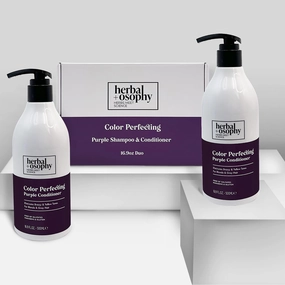 Purple with Cocos Nucifera Oil Shampoo & Conditioner Set, Gluten-free, Sulfate-free, Paraben-free