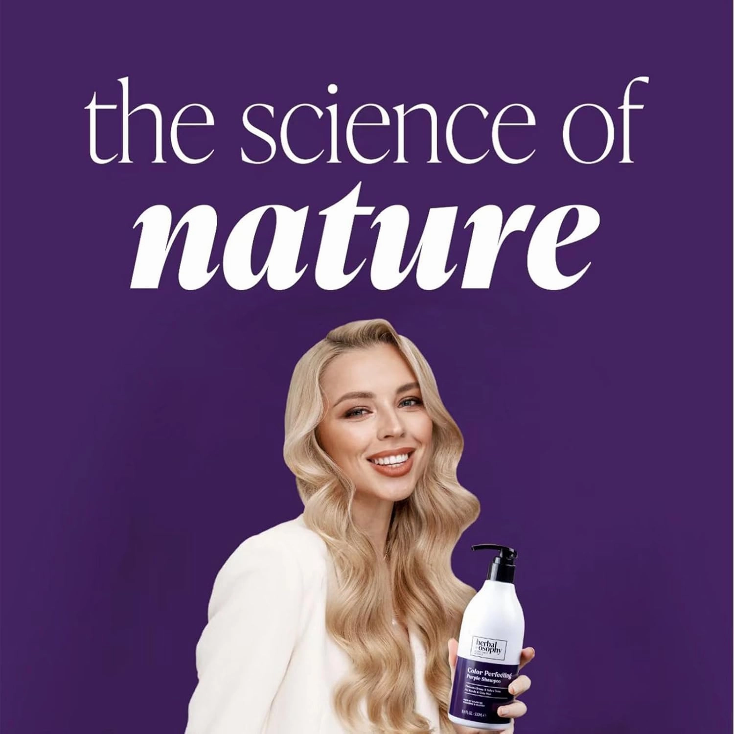Purple with Cocos Nucifera Oil Shampoo & Conditioner Set, Gluten-free, Sulfate-free, Paraben-free