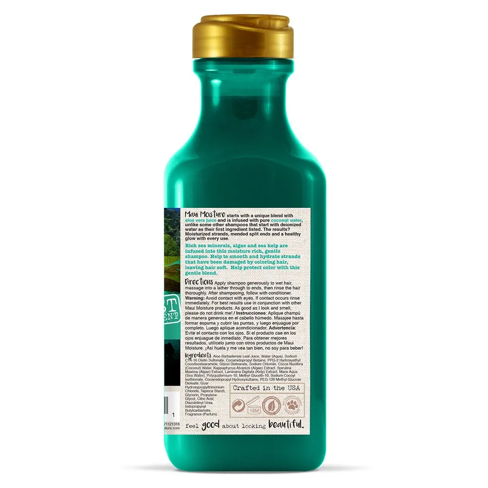 "Maui Moisture Color Protection   Sea Minerals Shampoo, Protect -Treated Tresses with Rich, Pure Algae, and Sea Kelp, Non-GMO, 13 Fl Oz"