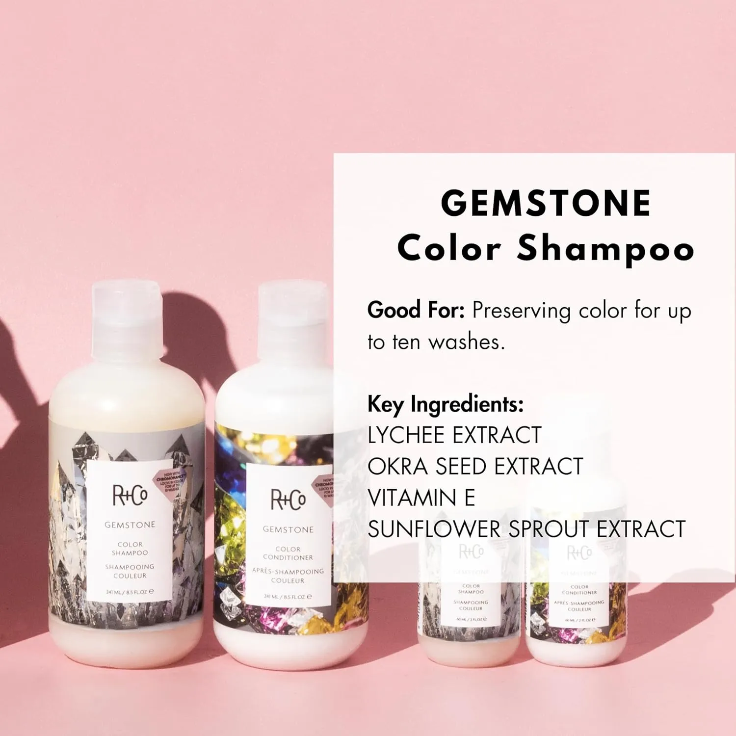 R Co Gemstone Color Shampoo | Prolonged Color Vibrancy | Frizz Control, Repairs | Vegan   Cruelty-Free |
