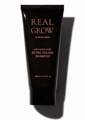Rated Green - Real Grow Anti Hair Loss Extra Volume Shampoo - Volumize and Strengthen Hair - Cold Brewed Organic Rosemary Oil for Scalp and Hair Care - 6.76 fl. Oz. 200ml