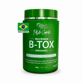 Ravenna Organic Hair B-tox Treatment - Formaldehyde-Free, Anti-Frizz Smoothing for Hair - 35.2 oz (1kg)