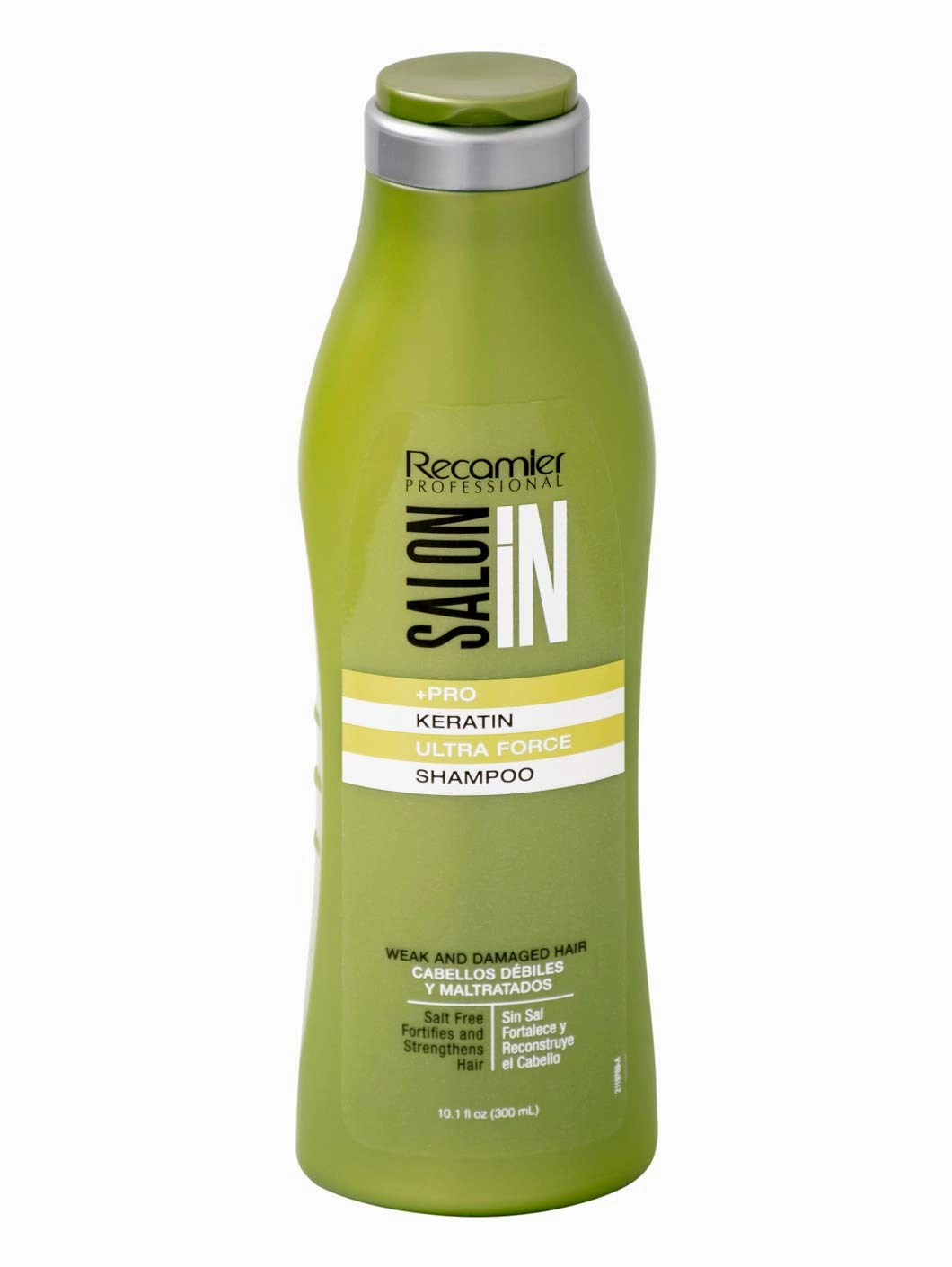 Recamier Professional Salon In  Pro Keratin Ultra Force Hair Shampoo 10.1 - Champu Keratina para el Cabello Debil y Maltratado