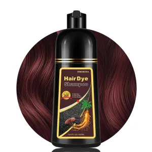Red Hair Dye Shampoo 3 in 1, Hair Color Shampoo for Women Men, Long Lasting Red Hair Dye, Champu Para Pintar el Cabello, Works in Minutes, Easy to Use, 16.90 Fl Oz