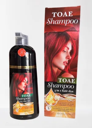 Red Wine Hair Dye Shampoo, Deep Care and Color Lock, 400ml (13.6fl oz)