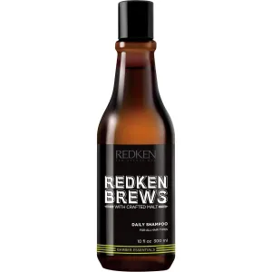 Redken Brews Daily Shampoo For Men - Lightweight Hydrating Hair Cleanser For All Men's Hair Types, Adds Moisture and Shine to Dry Hair