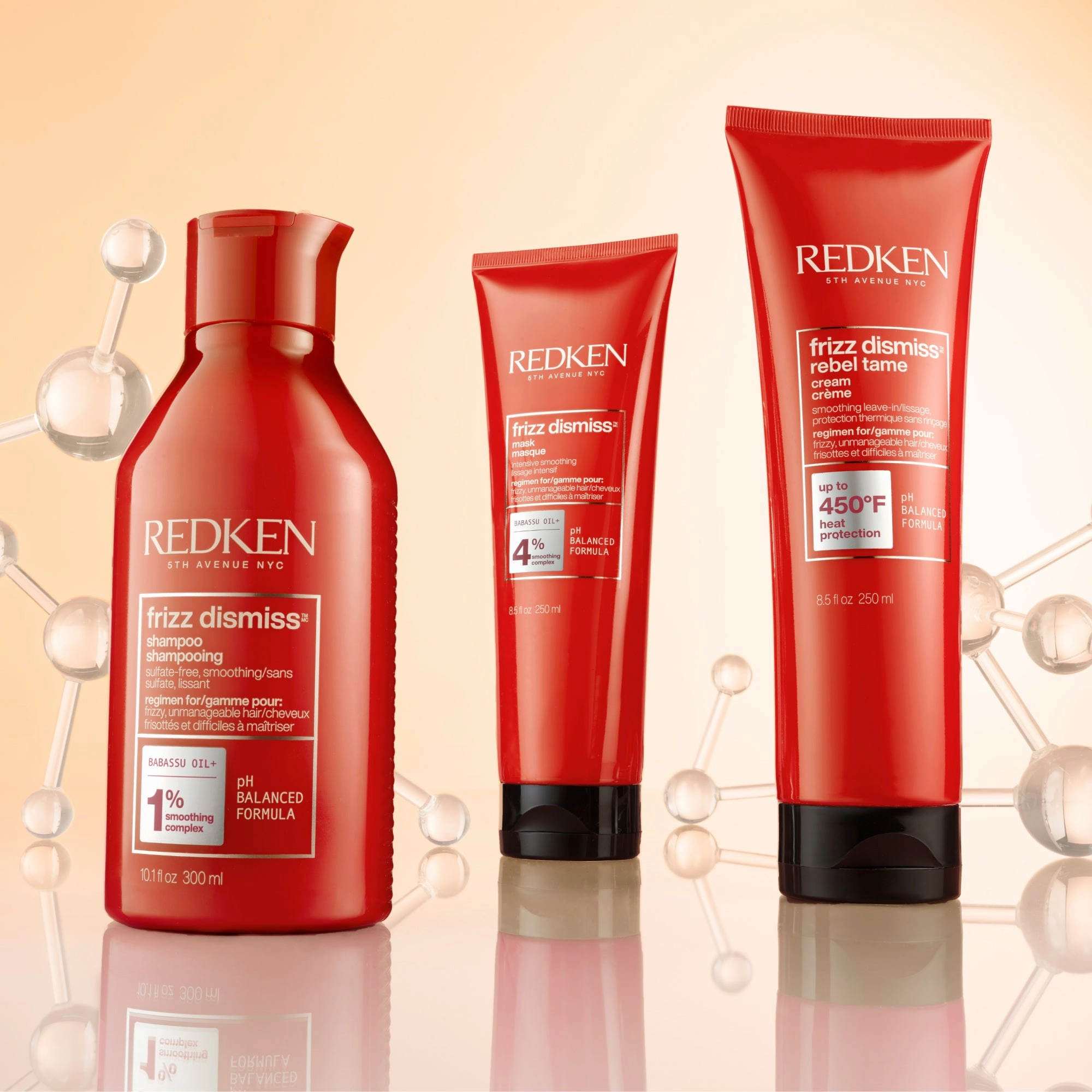 Redken Frizz Dismiss Shampoo and Conditioner 500ml Bundle