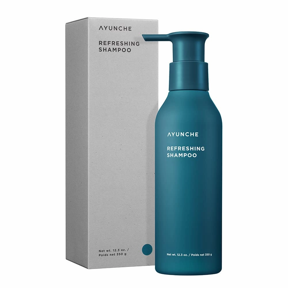 Refreshing Shampoo for Oily Scalp, 11.8oz Purifying & Cool Down | Powerful Cooling & Deep Cleansing | Anti-Dandruff Shampoo | Korean Salon Brand