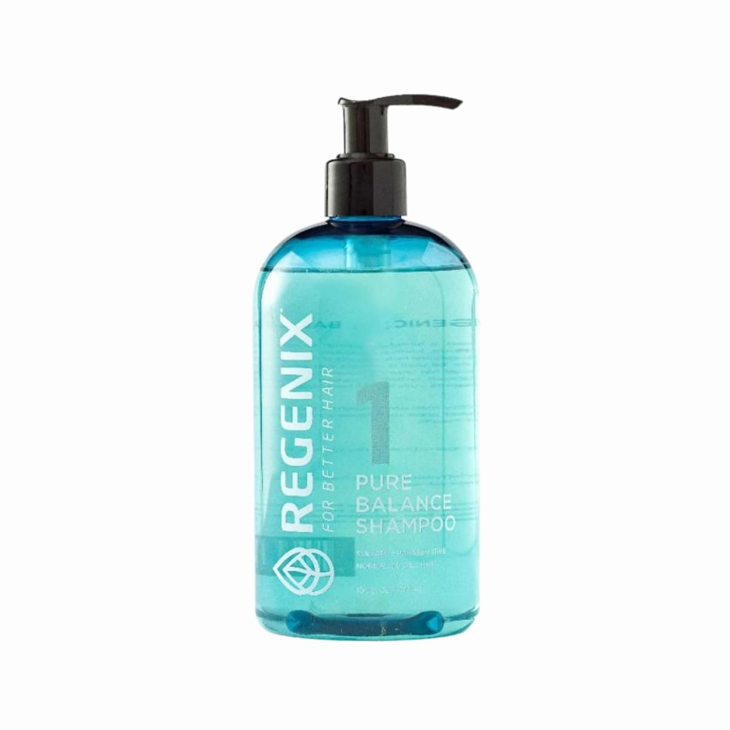 Regenix Pure Balance Shampoo for Oily to Normal Hair, Invigorates Scalp, Cleanses Hair of Pollution, Toxins & Residues, Free of Sulfates, Parabens, Dyes - 16 Oz