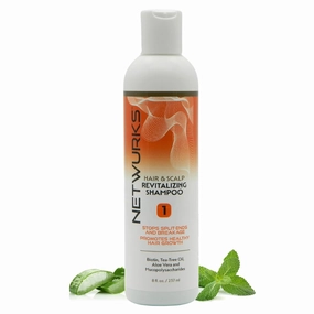 Regrowth Hair & Scalp Revitalizing Shampoo with Biotin, Aloe Vera, & Tea Tree Oil for Split Ends & Breakage, 8 oz