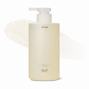 Relax 45 Soothing Shampoo, 16.9 fl oz (500 ml), Weakly Dry Type, Naturally Derived, Weak Acid, Scalp Moisturizer, Hair Care, Sensitive Skin, Perfume Scent, Large Capacity, Beauty Salon