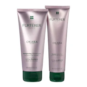 Rene Furterer OKARA SILVER Toning Shampoo - Purple Shampoo for Blonde, White, Grey & Silver Hair - Gentle - SLS & Paraben-Free - 6.7 Fl Oz