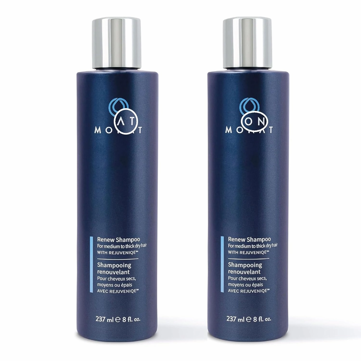 Renew Shampoo Infused (8.0 fl. oz)- Moisturizing Shampoo w/Omega Fatty Acids for Medium to Thick Hair. Shine-enhancing, Ultra-hydrating Lather for Dry Hair - (Pack of 2)