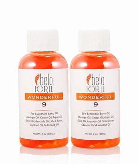 Repair Dry Damaged Brittle Hair Quick with Intense Hydration. Wonderful 9 Hair Oil Blend for Amazing Healthy Hair Beloforte Argan Castor Coconut Olive Avocado Shea Sweet Almond Moringa Sea Buckthorn-2