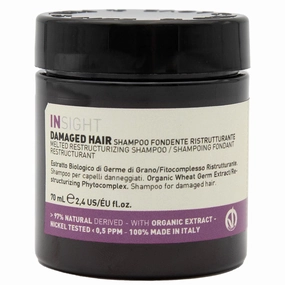 Restructurizing Melted Shampoo For Damaged Hair with Restorative Phytocomplex & Organic Wheat Germ Extract for Intensive Repair, Shine & Volume 2.37 Fl. Oz. / 70 mL