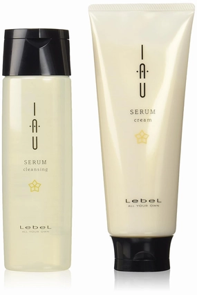 Revel Io Serum cleansing shampoo 200mL & cream treatments 200mL set Lebel iau SERUM