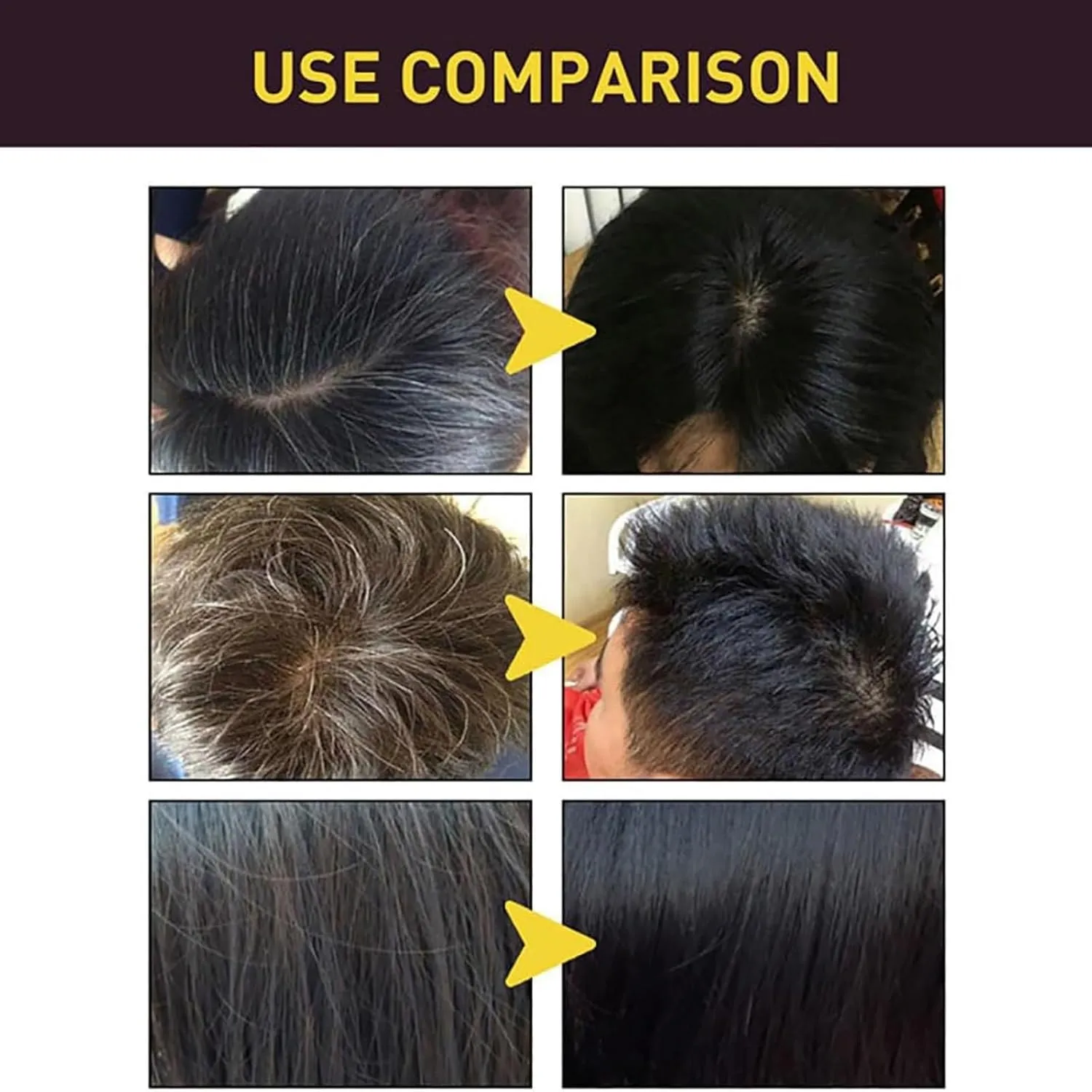 Revitalcolor Shampoo Cubre Canas, Revitalcolor 3-In-1 Instant Hair Color Shampoo, Damage-free Hair, Long Lasting, Deep Cleansing & Nourishing, Herbal Tinting for All People (grape wine red)