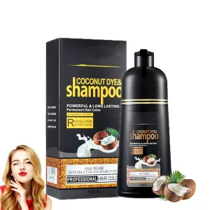 Revitalcolor Shampoo Cubre Canas,500ml Revitacolor Shampoo,Revitalcolor 4-In-1 Gray Hair Coverage 𝐒𝐡𝐚𝐦𝐩𝐨𝐨,Instant Color Restore for Men & Women,Deep Cleansing & Nourishing (Grape red)