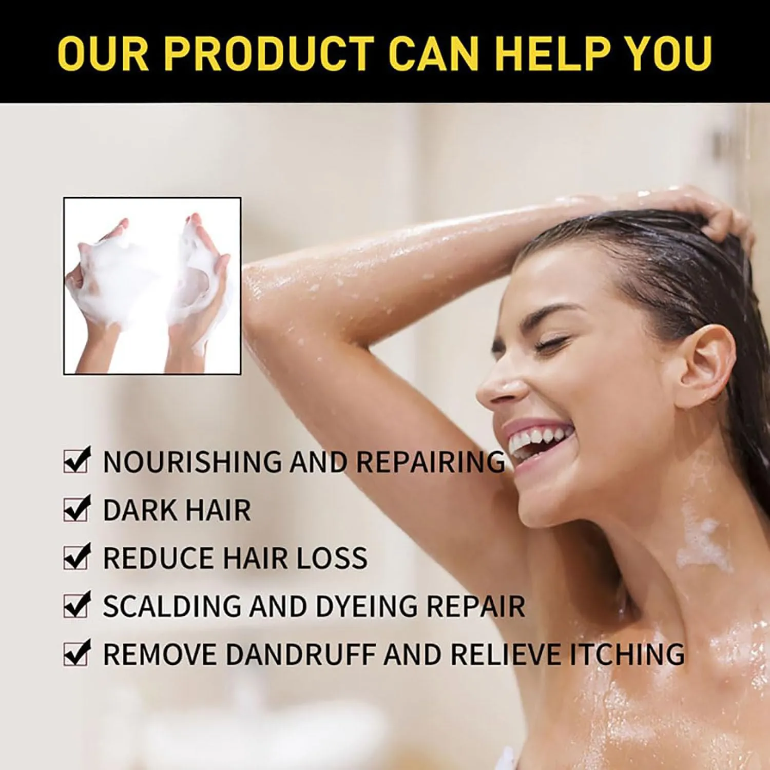 Revitalcolor Shampoo Cubre Canas,500ml Revitalcolor Hair Color, Revitacolor Shampoo, 4-in-1 Gray Hair Coverage 𝐒𝐡𝐚𝐦𝐩𝐨𝐨, Deep Cleansing & Nourishing (Grape red)