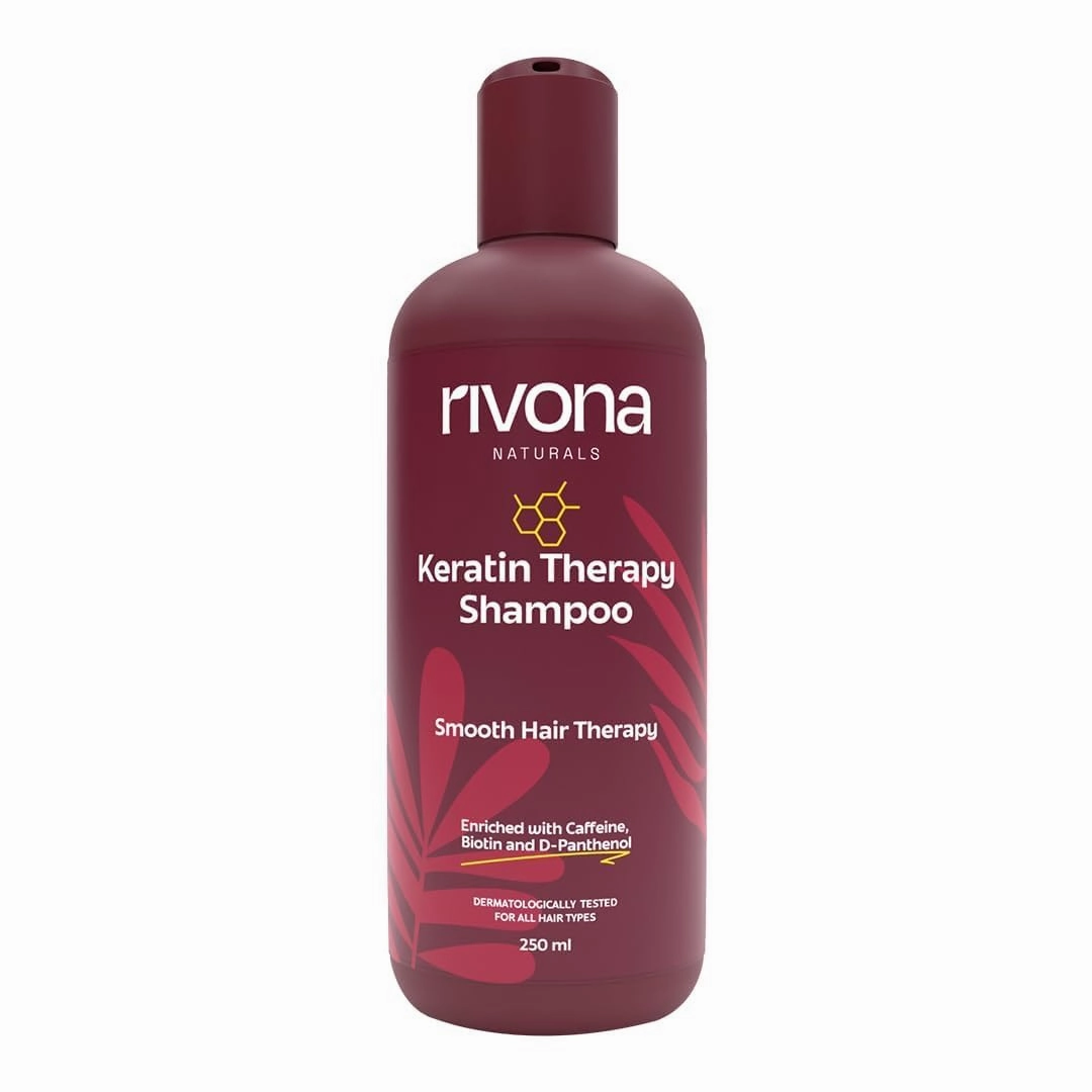 Ri vo na Naturals Keratin Therapy Shampoo, For Intense Damaged Hair Repair l Keratin Protein   Argan Oil nourishes dry hair| For Dry, Damaged and frizzy hair 250 ml
