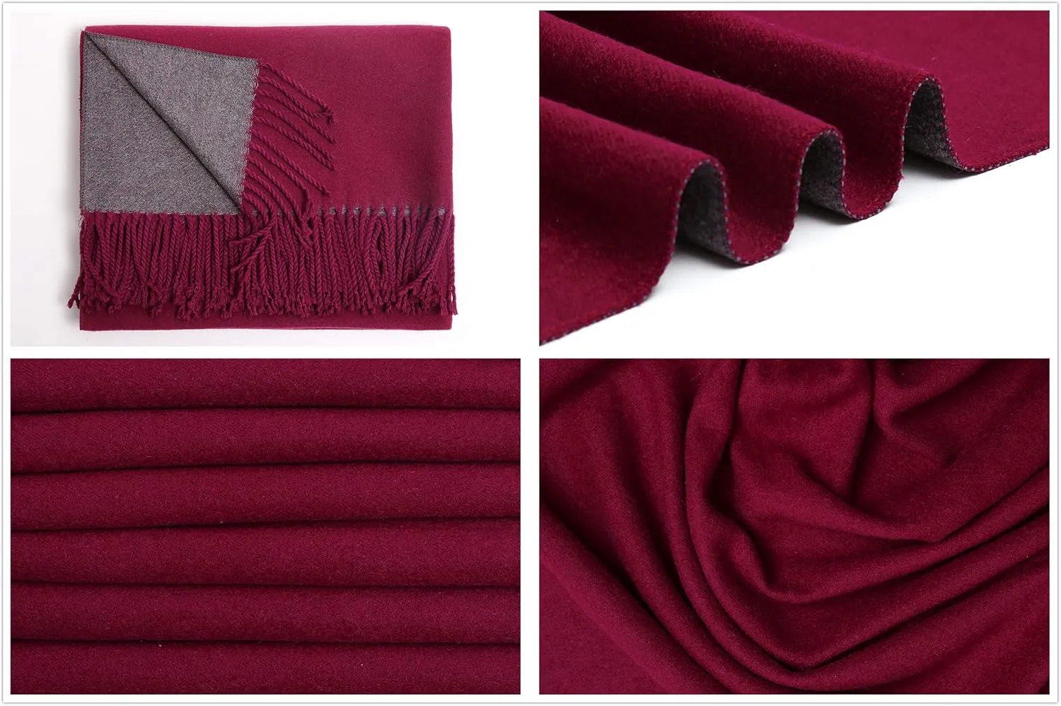 RIIQIICHY Pashmina Shawls and Wraps for Evening Dresses Scarfs for Women Fall Winter Travel Blanket Scarf Large Warm Scarves