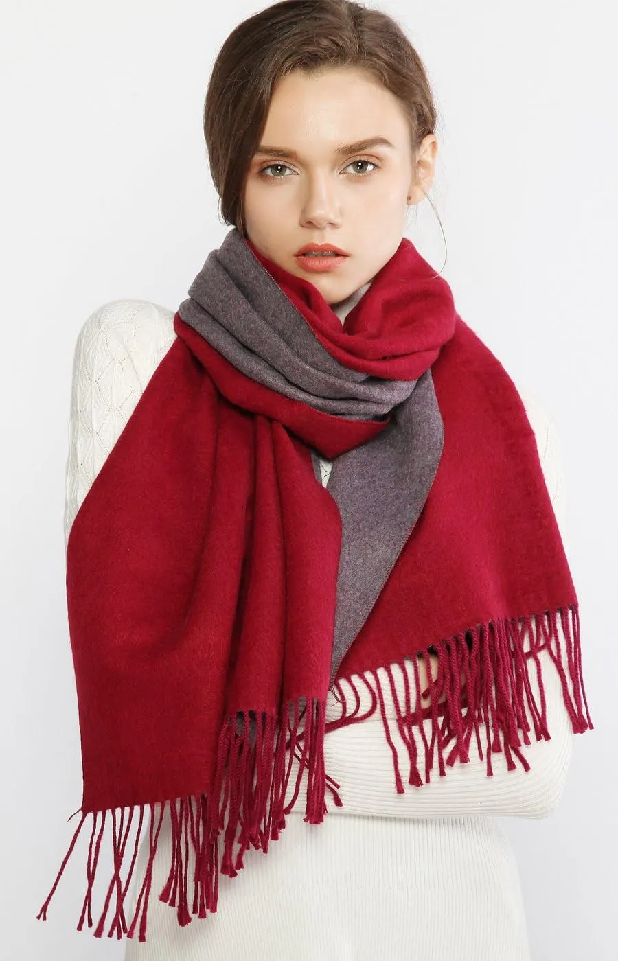 RIIQIICHY Pashmina Shawls and Wraps for Evening Dresses Scarfs for Women Fall Winter Travel Blanket Scarf Large Warm Scarves