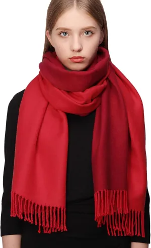 RIIQIICHY Pashmina Shawls and Wraps for Evening Dresses Scarfs for Women Fall Winter Travel Blanket Scarf Large Warm Scarves