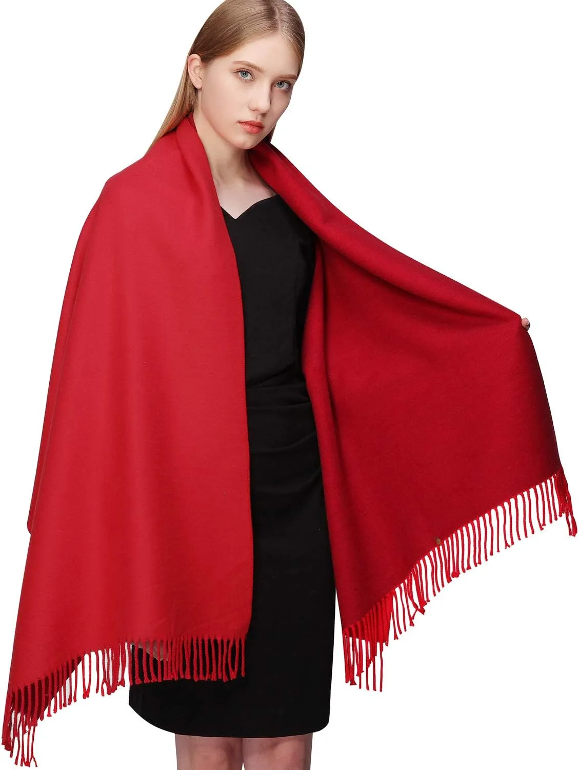 RIIQIICHY Pashmina Shawls and Wraps for Evening Dresses Scarfs for Women Fall Winter Travel Blanket Scarf Large Warm Scarves