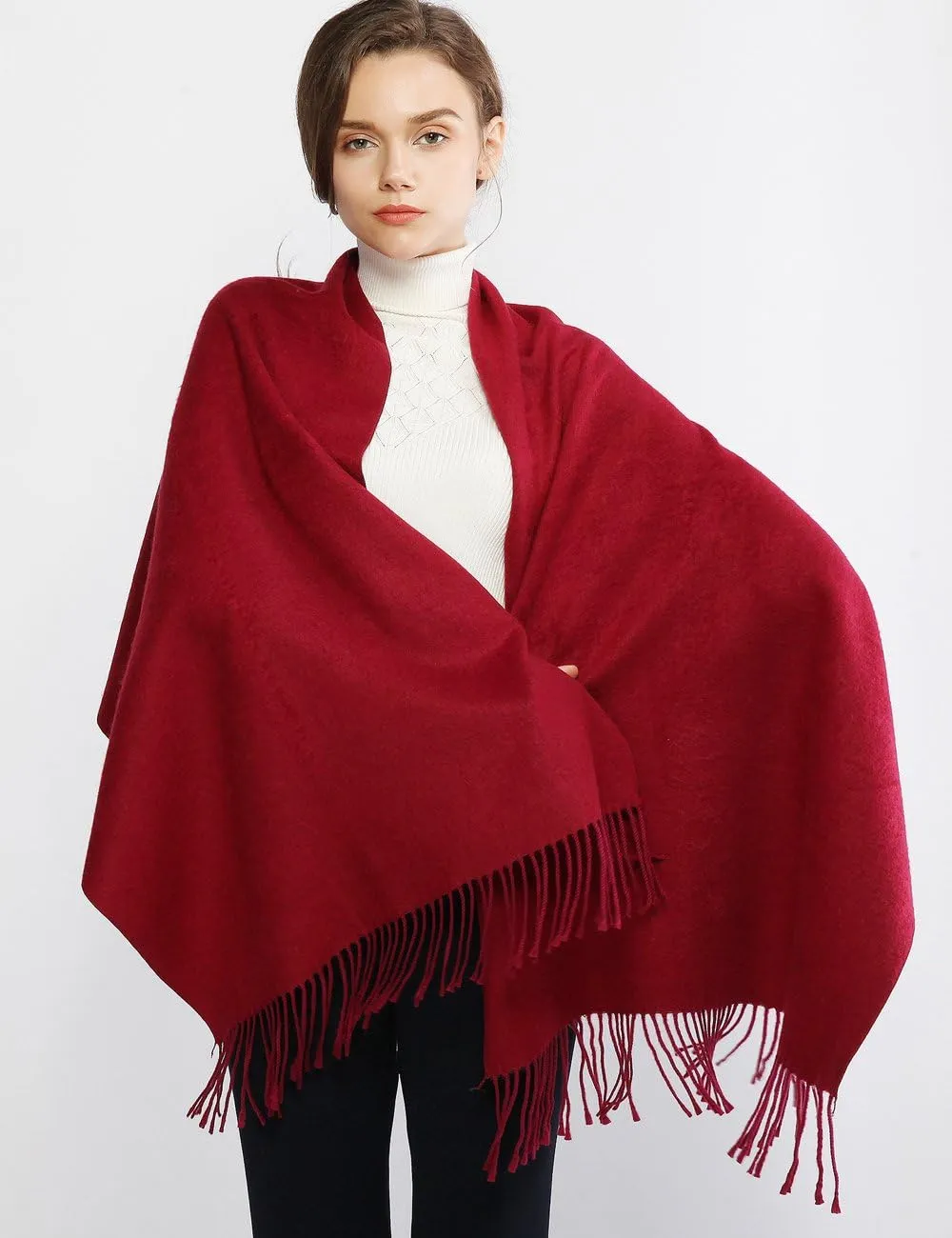 RIIQIICHY Pashmina Shawls and Wraps for Evening Dresses Scarfs for Women Fall Winter Travel Blanket Scarf Large Warm Scarves