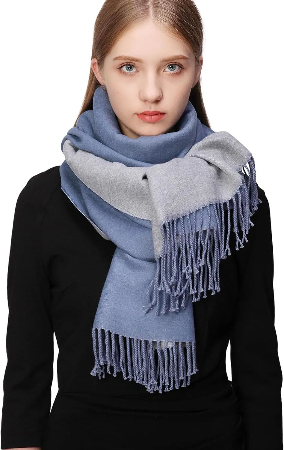 RIIQIICHY Pashmina Shawls and Wraps for Evening Dresses Scarfs for Women Fall Winter Travel Blanket Scarf Large Warm Scarves