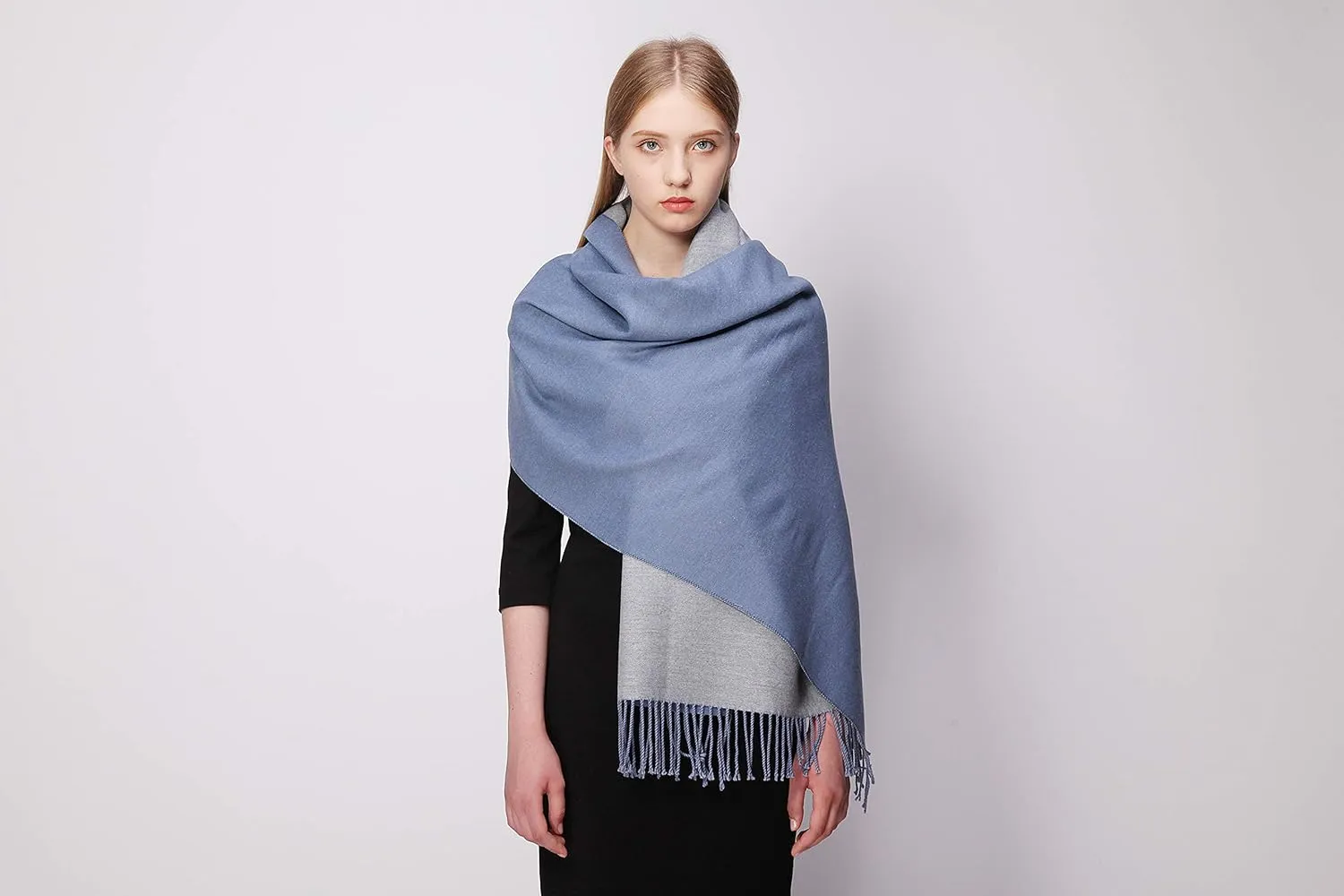 RIIQIICHY Pashmina Shawls and Wraps for Evening Dresses Scarfs for Women Fall Winter Travel Blanket Scarf Large Warm Scarves