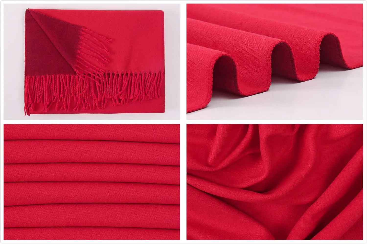 RIIQIICHY Pashmina Shawls and Wraps for Evening Dresses Scarfs for Women Fall Winter Travel Blanket Scarf Large Warm Scarves