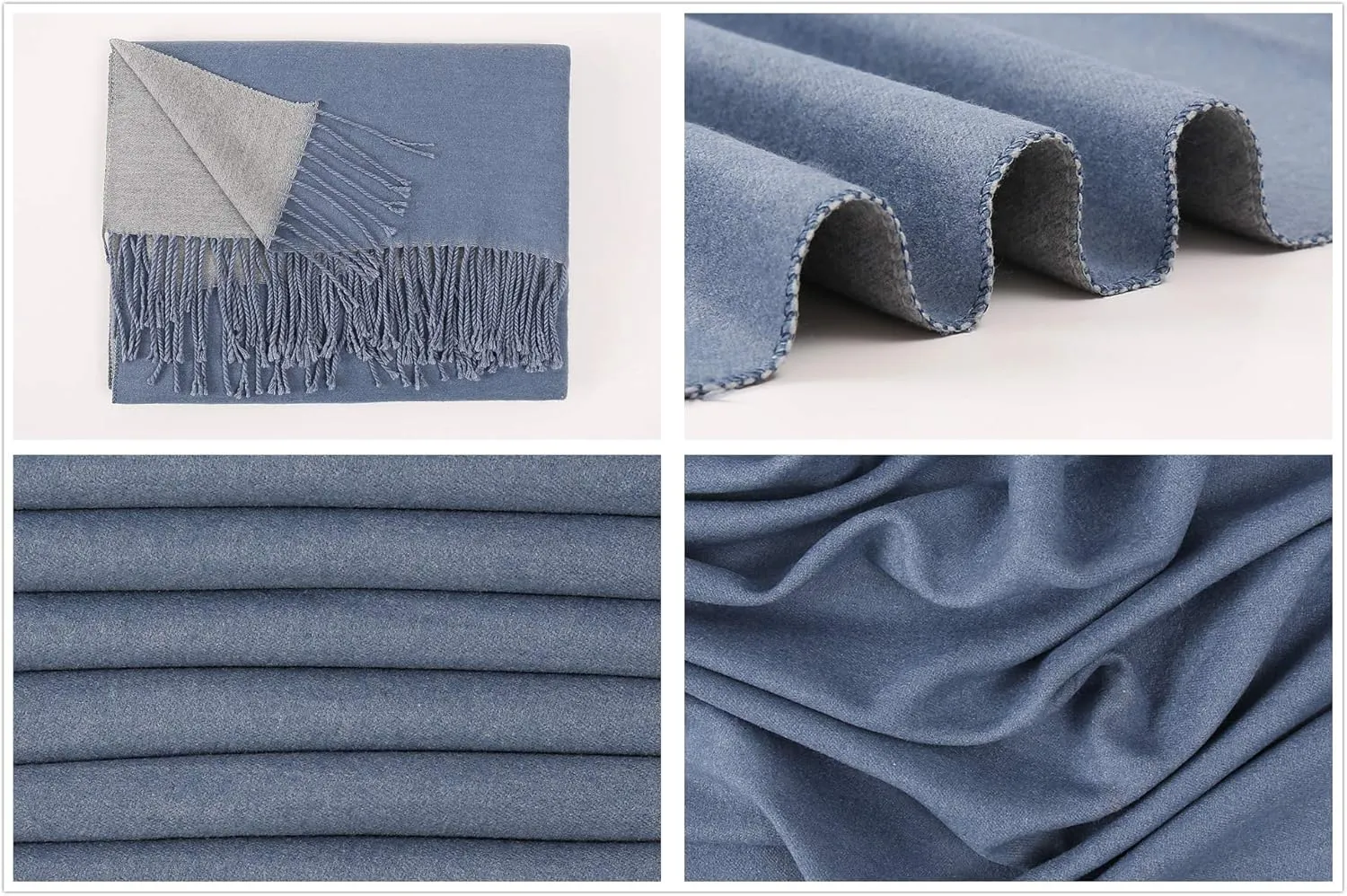 RIIQIICHY Pashmina Shawls and Wraps for Evening Dresses Scarfs for Women Fall Winter Travel Blanket Scarf Large Warm Scarves