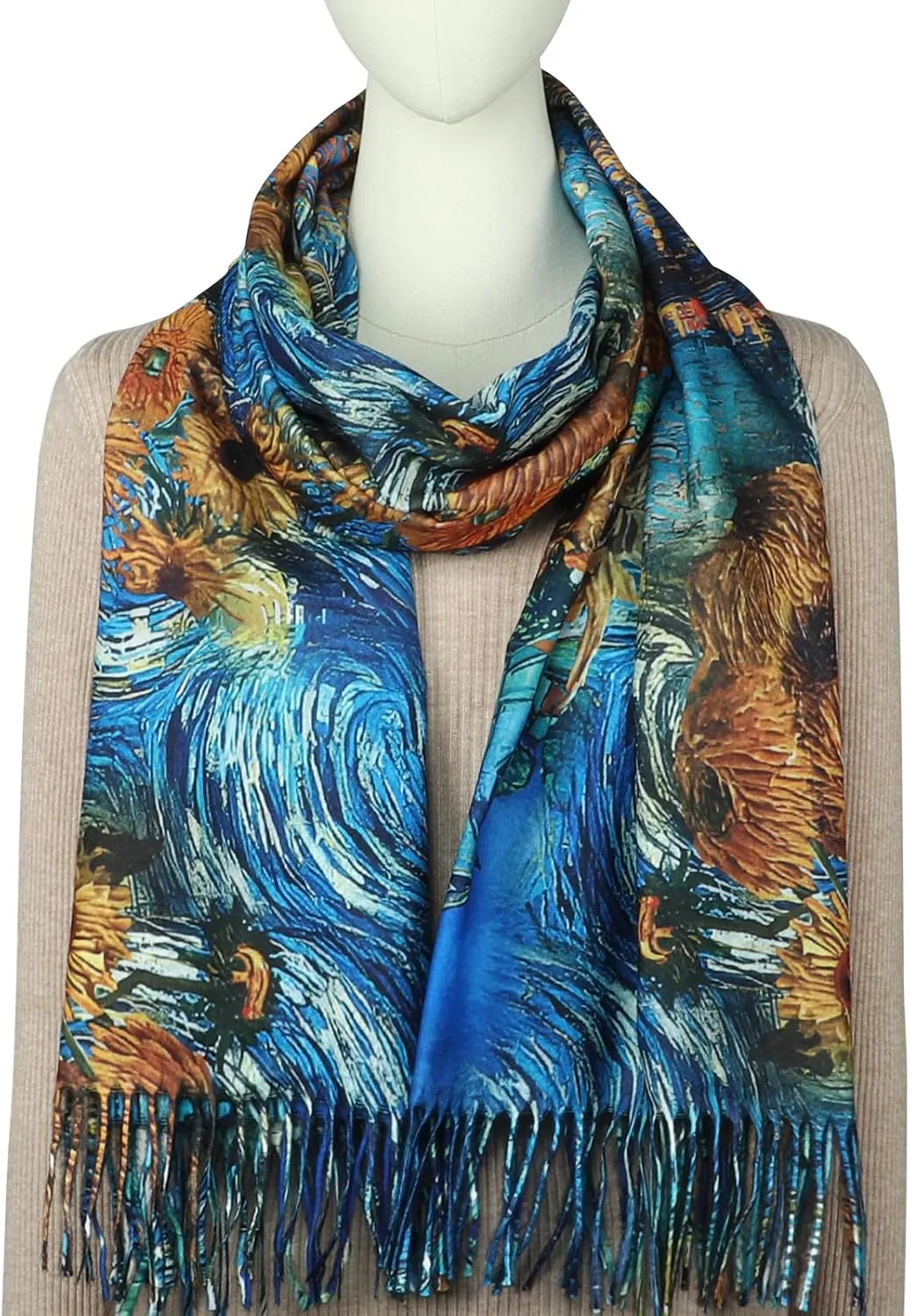 RIIQIICHY Scarfs for Women Fall Winter Scarves Pashmina Shawls and Wraps for Evening Dresses