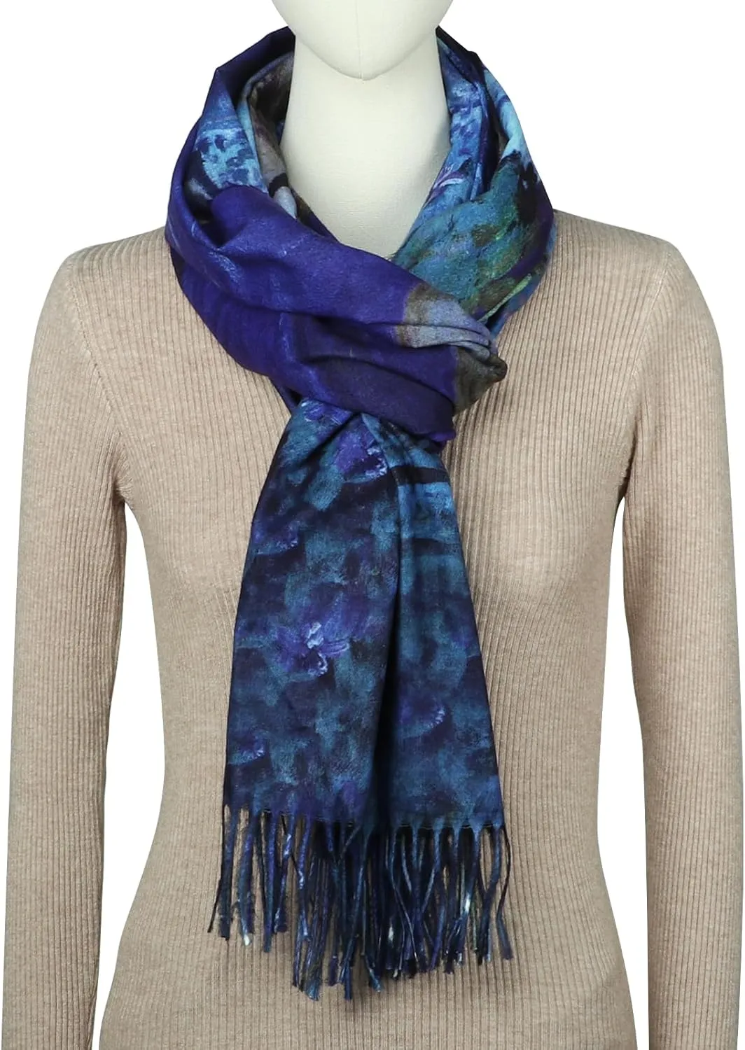 RIIQIICHY Scarfs for Women Fall Winter Scarves Pashmina Shawls and Wraps for Evening Dresses