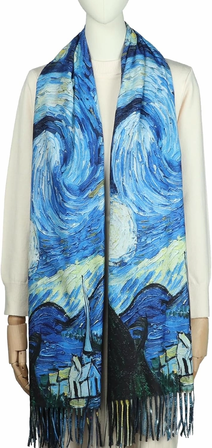 RIIQIICHY Scarfs for Women Fall Winter Scarves Pashmina Shawls and Wraps for Evening Dresses