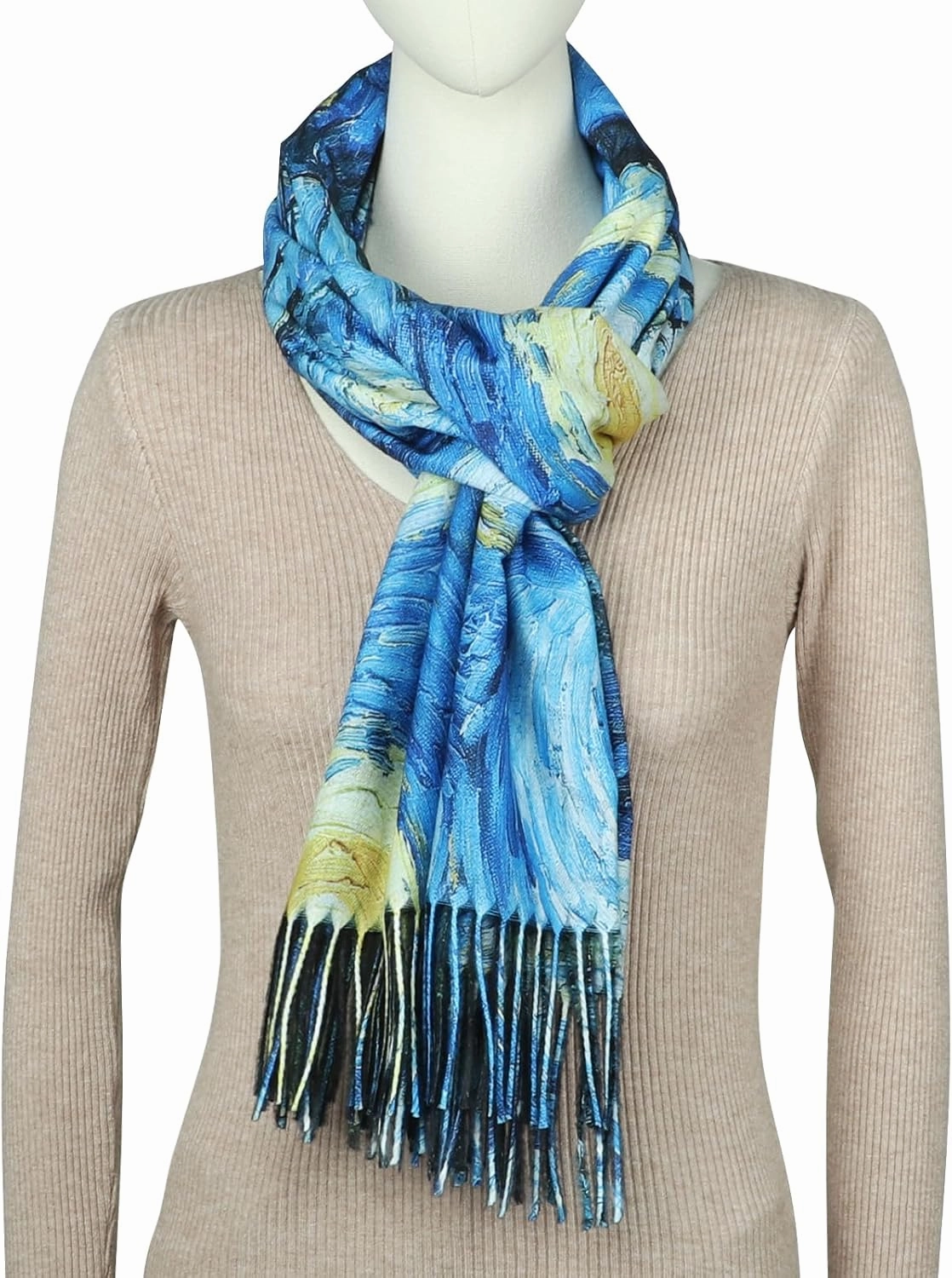 RIIQIICHY Scarfs for Women Fall Winter Scarves Pashmina Shawls and Wraps for Evening Dresses