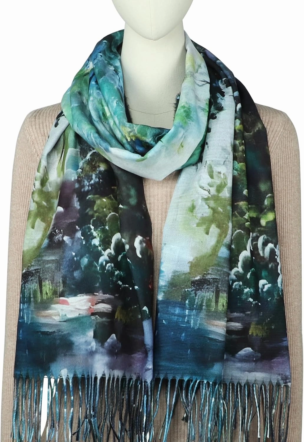 RIIQIICHY Scarfs for Women Fall Winter Scarves Pashmina Shawls and Wraps for Evening Dresses
