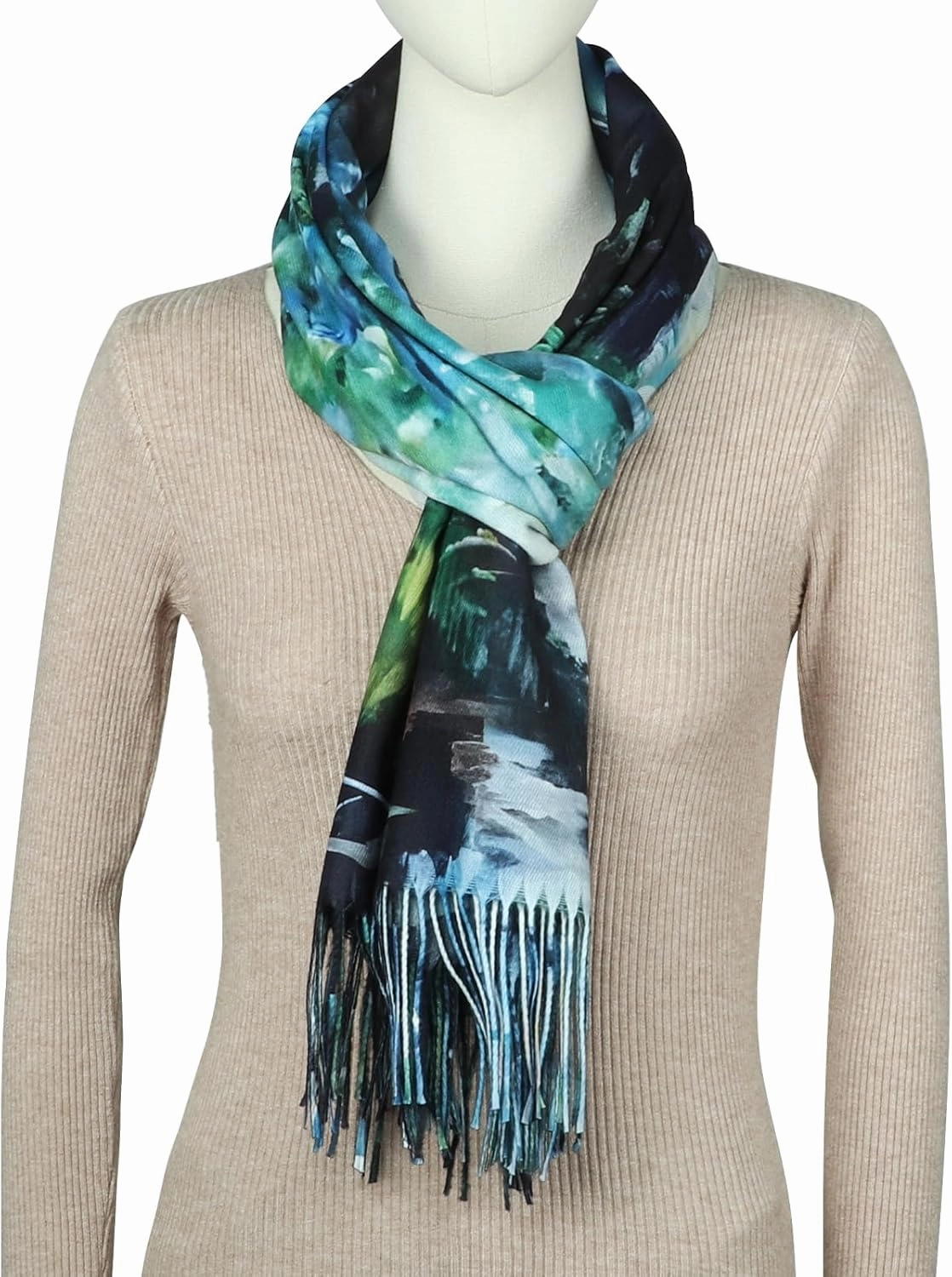RIIQIICHY Scarfs for Women Fall Winter Scarves Pashmina Shawls and Wraps for Evening Dresses