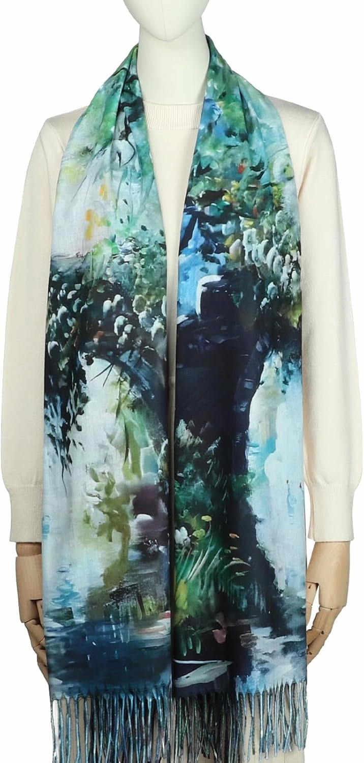 RIIQIICHY Scarfs for Women Fall Winter Scarves Pashmina Shawls and Wraps for Evening Dresses