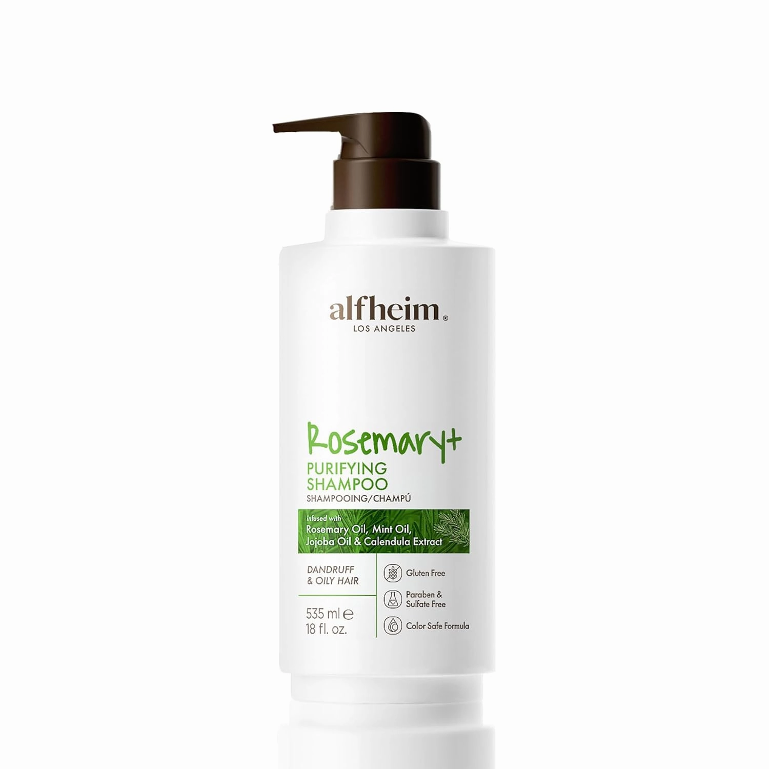 Rosemary  Purifying Shampoo | Rosemary & Mint Infused | Refreshes Scalp, Removes Build-Up & Balances Oil | Gentle for Oily Hair & Sensitive Scalp | Sulfate-Free | 18 fl oz