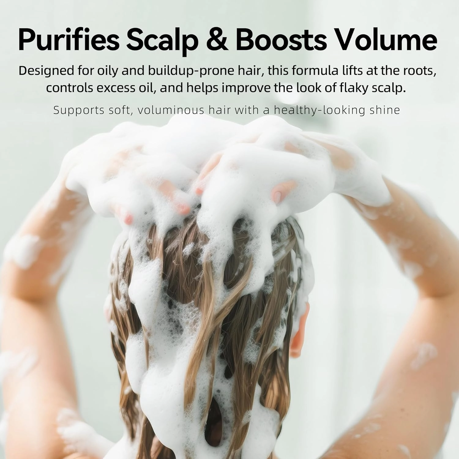 Rosemary  Purifying Shampoo | Rosemary & Mint Infused | Refreshes Scalp, Removes Build-Up & Balances Oil | Gentle for Oily Hair & Sensitive Scalp | Sulfate-Free | 18 fl oz