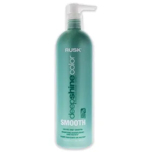 RUSK Deepshine Color Smooth Sulfate-Free Shampoo, Smoothes, Nourishes Hair, Long-Lasting Frizz Control, Nourishing Marine Botanicals, UV-Absorbing Technology to Protect Color