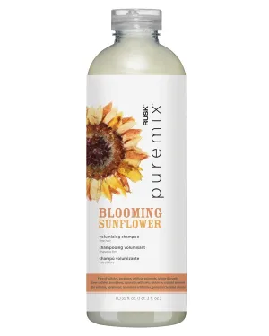 RUSK Puremix Blooming Sunflower Volumizing Shampoo, Enhances Natural Body, Provides Moisture and Shine, 35 fl. oz