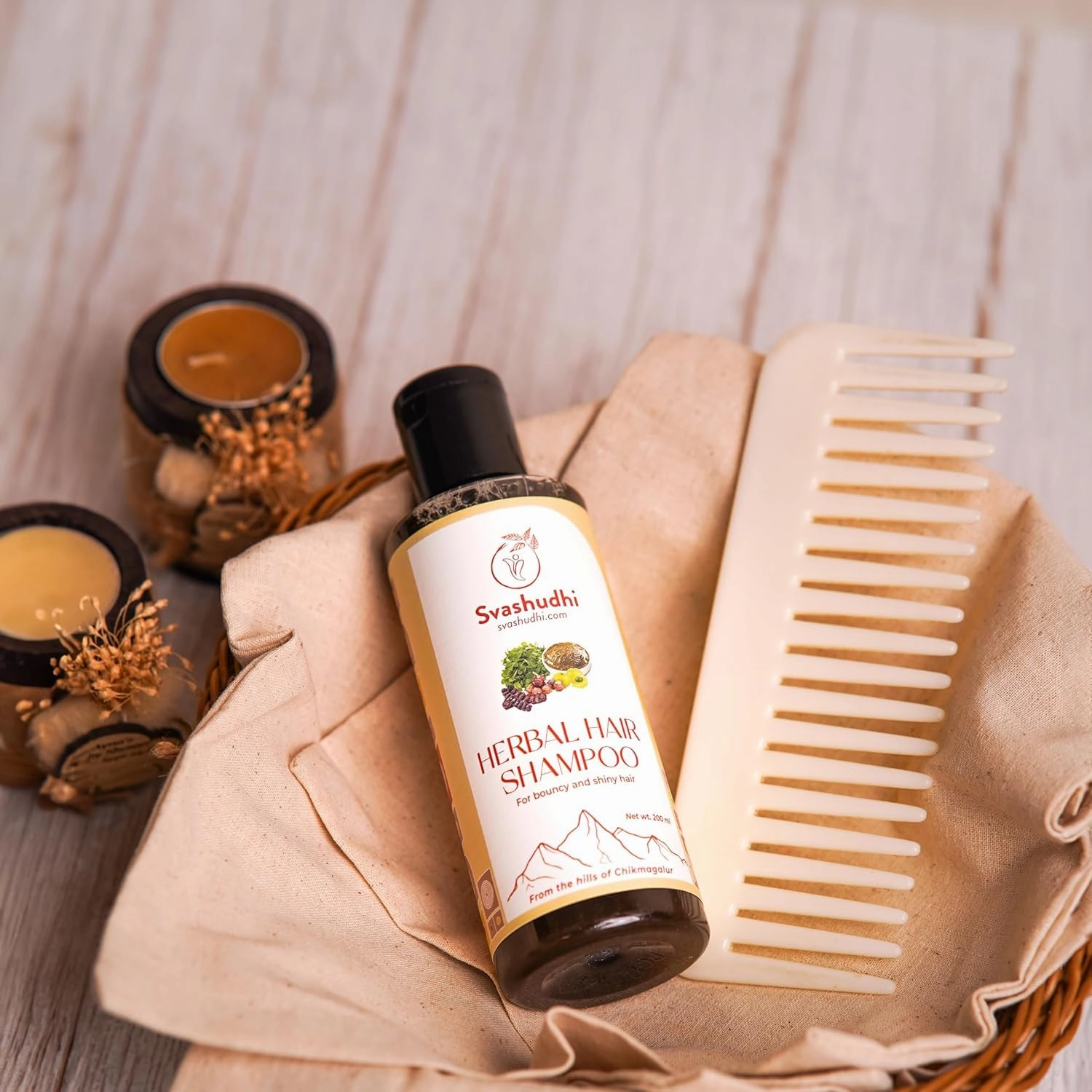 S.v.a.s.h.u.d.h.i. N.a.t.u.r.a.l Herbal Shampoo for Men – Chemical-Free, Sulfate-Free, Traditional Indian Hair Care with Soapnut, Amla, and Shikakai – Nourishes & Strengthens Hair - 200 ml