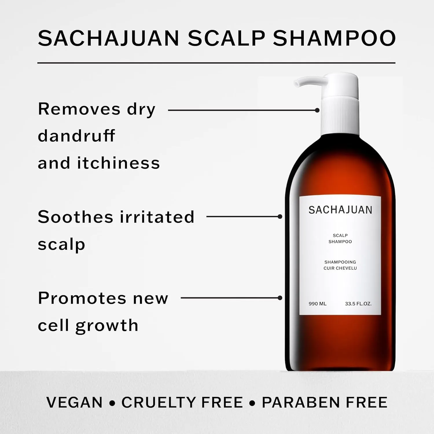 SACHAJUAN Scalp Shampoo and Conditioner Set | Itch Relief and Calming | Anti-Dandruff | 33.5oz (Pack of 2)