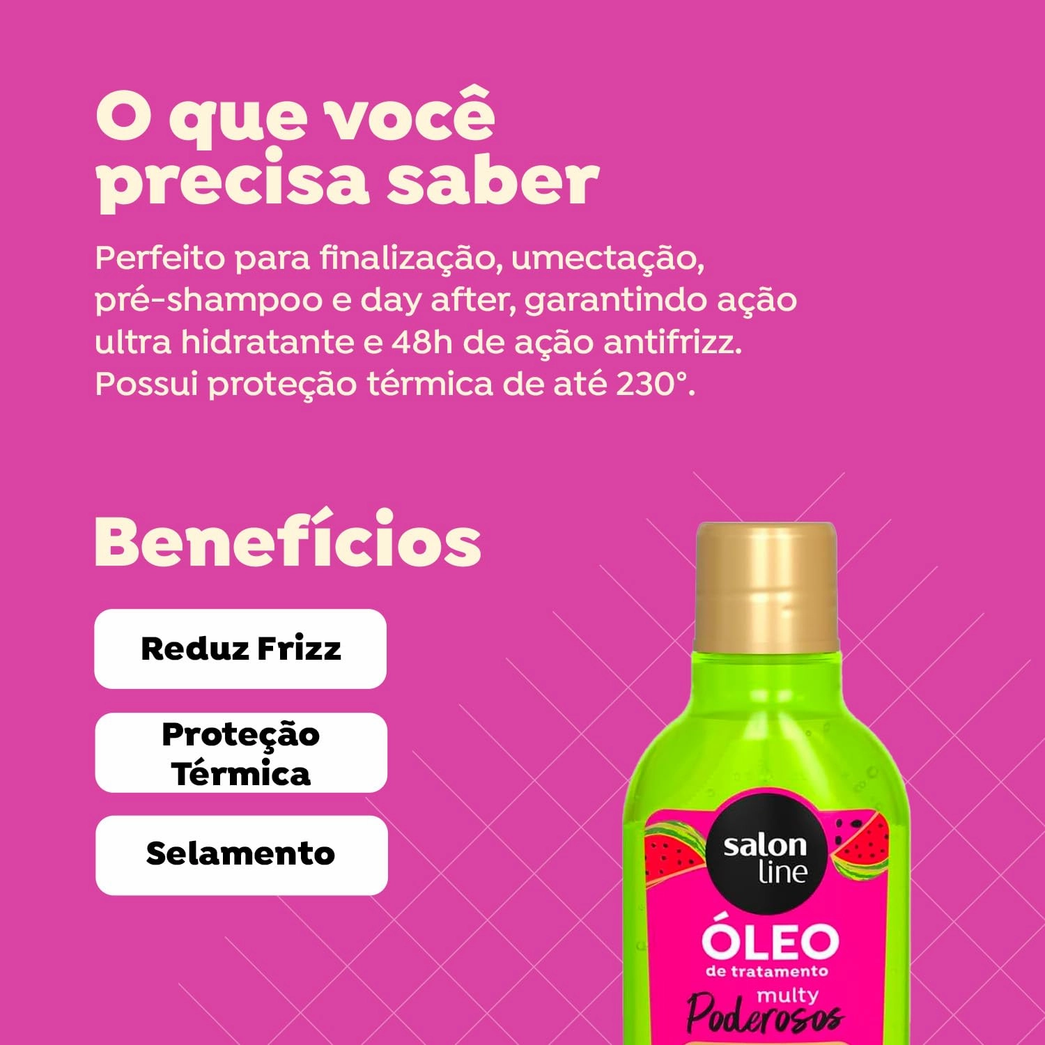 Salon Line, DREAM BAGS OIL CONDITIONER WATERMELON MULTY POWERFUL 50ML
